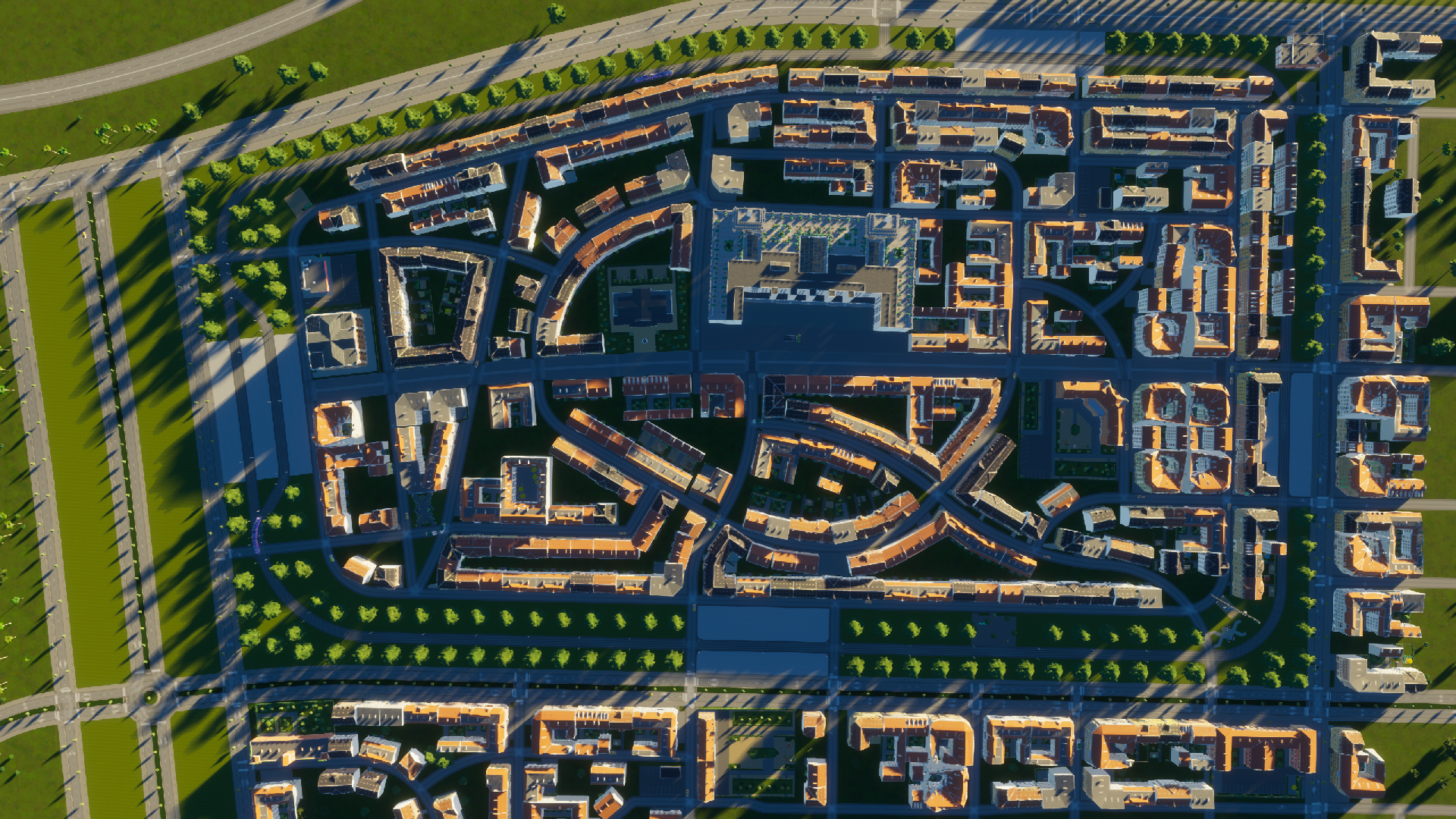 德式小區俯視圖